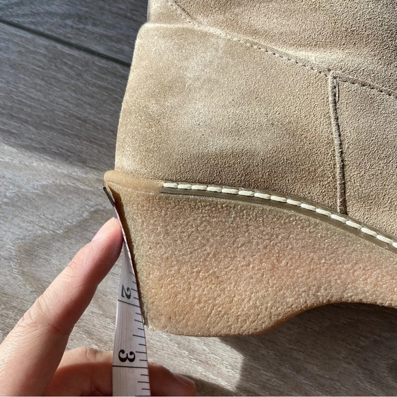 Maxine of Canada Genuine Fur Suede  Leather Square Toe Foldover Boots - Picture 9 of 15